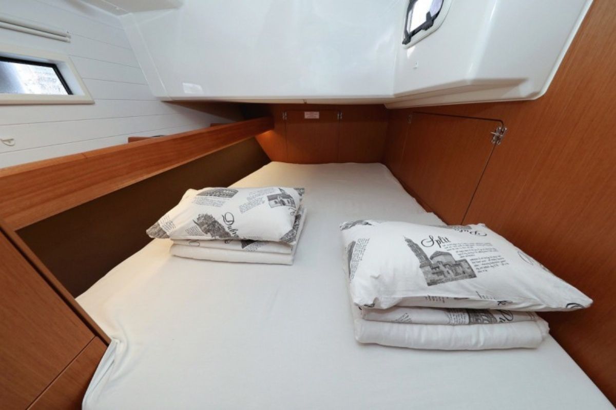 Cabin on Florida, a Bavaria Cruiser 46 sailboat at Grad Biograd na Moru, Croatia