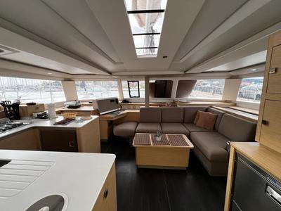 Salon of Ioanna, a Fountaine Pajot Astréa 42 catamaran at Municipal Unit of Lefkada, Greece