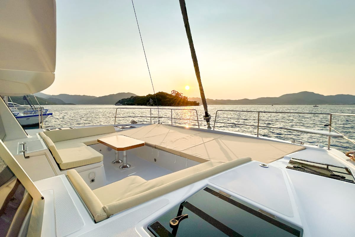 Baikal, a Bali 4.8 catamaran at Marmaris, Turkey