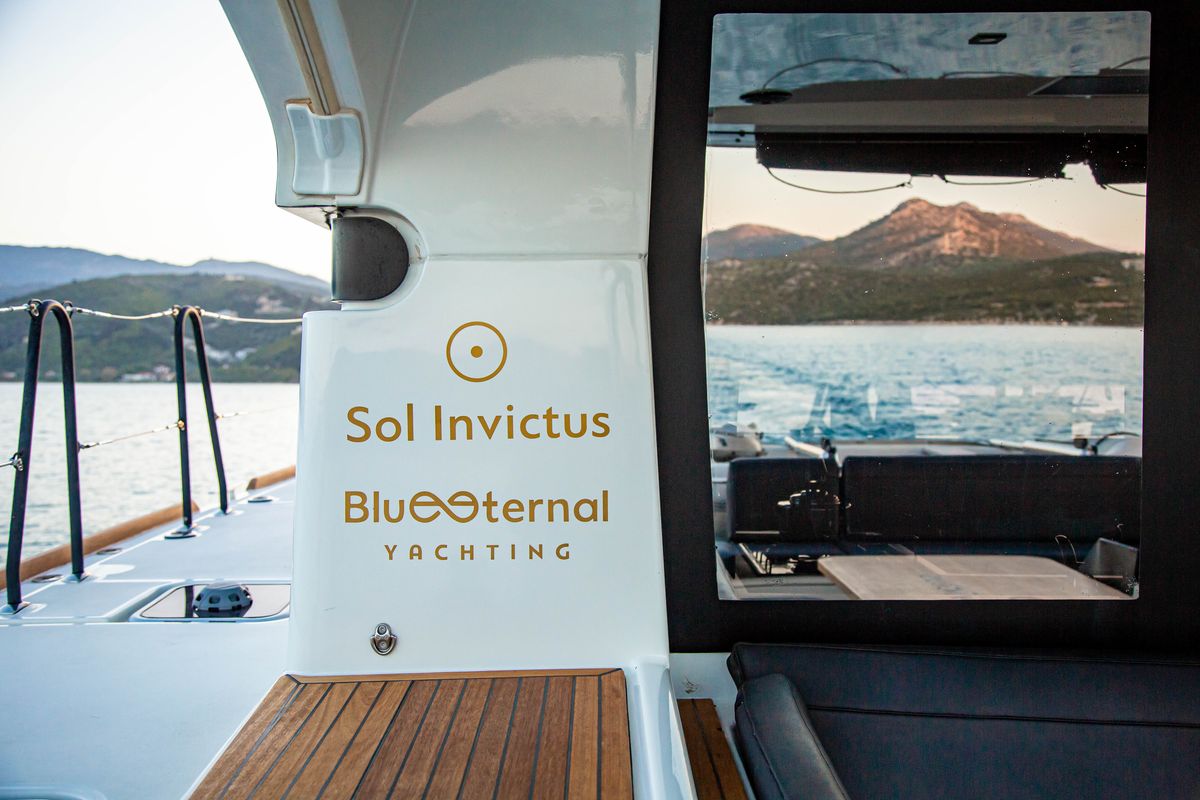 Sol Invictus VIP-Equipped, a Lagoon 40 catamaran at Preveza, Greece