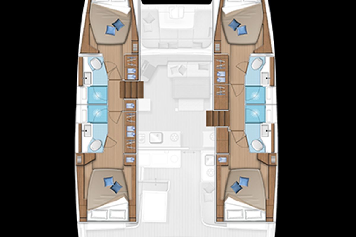 Frieda, a Lagoon 46 catamaran at Općina Rogoznica, Croatia
