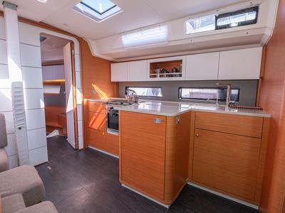Galley of Grace, a Dufour 41 sailboat at Athens, Greece