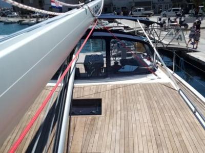 Deck of SUNSET I, a D&D Kufner 50 sailboat at Grad Trogir, Croatia