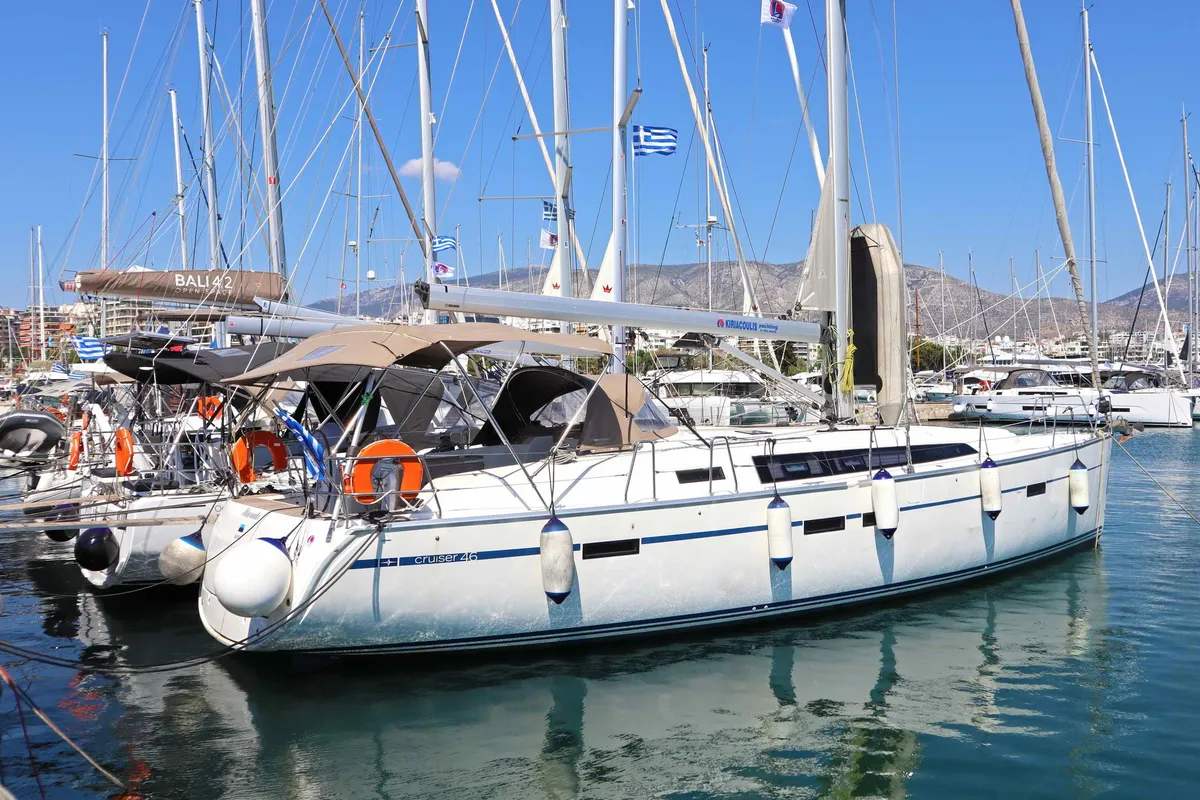 STAVENTO, a Bavaria Bavaria Cruiser 46 sailboat at Kontokali, Greece