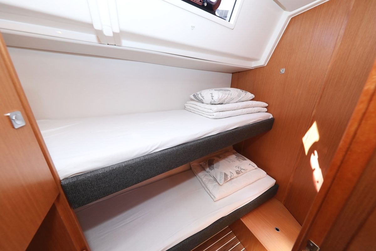 Cabin on Naltoya, a Bavaria C50 Style sailboat at Grad Biograd na Moru, Croatia