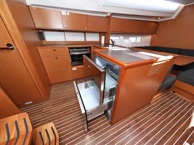 Galley of Naltoya, a Bavaria C50 Style sailboat at Grad Biograd na Moru, Croatia