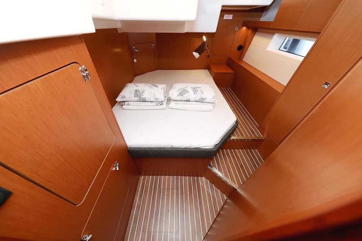 Cabin on Naltoya, a Bavaria C50 Style sailboat at Grad Biograd na Moru, Croatia