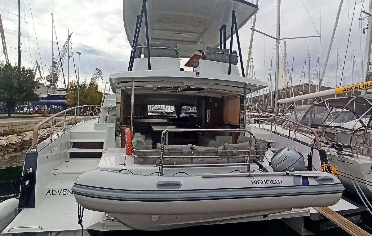 Exterior view of Adventure, a Bali 4.3 MY catamaran at Općina Sveti Filip i Jakov, Croatia