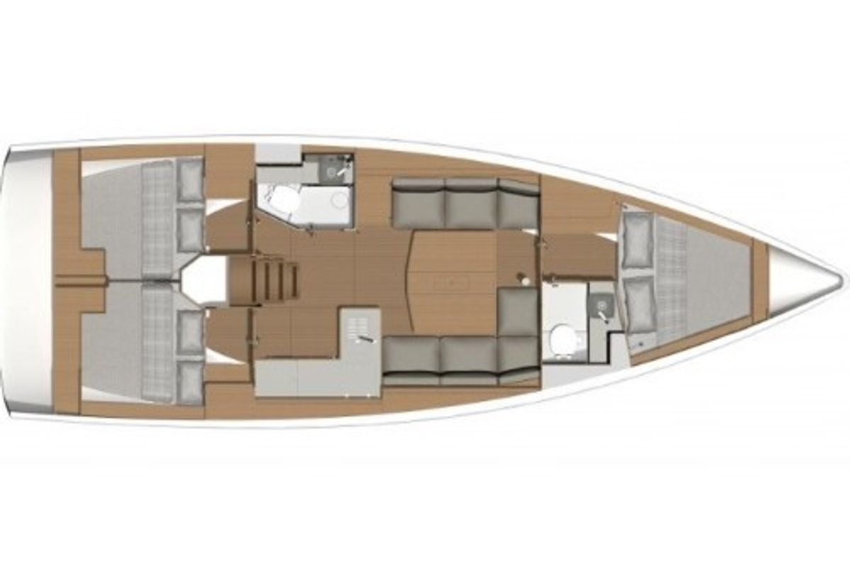 Ino, a Dufour 390 Grand Large sailboat at Athens, Greece