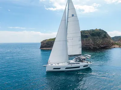 Tamata, a Dufour 41 sailboat at Piombino, Italy