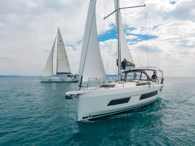 Tamata, a Dufour 41 sailboat at Piombino, Italy