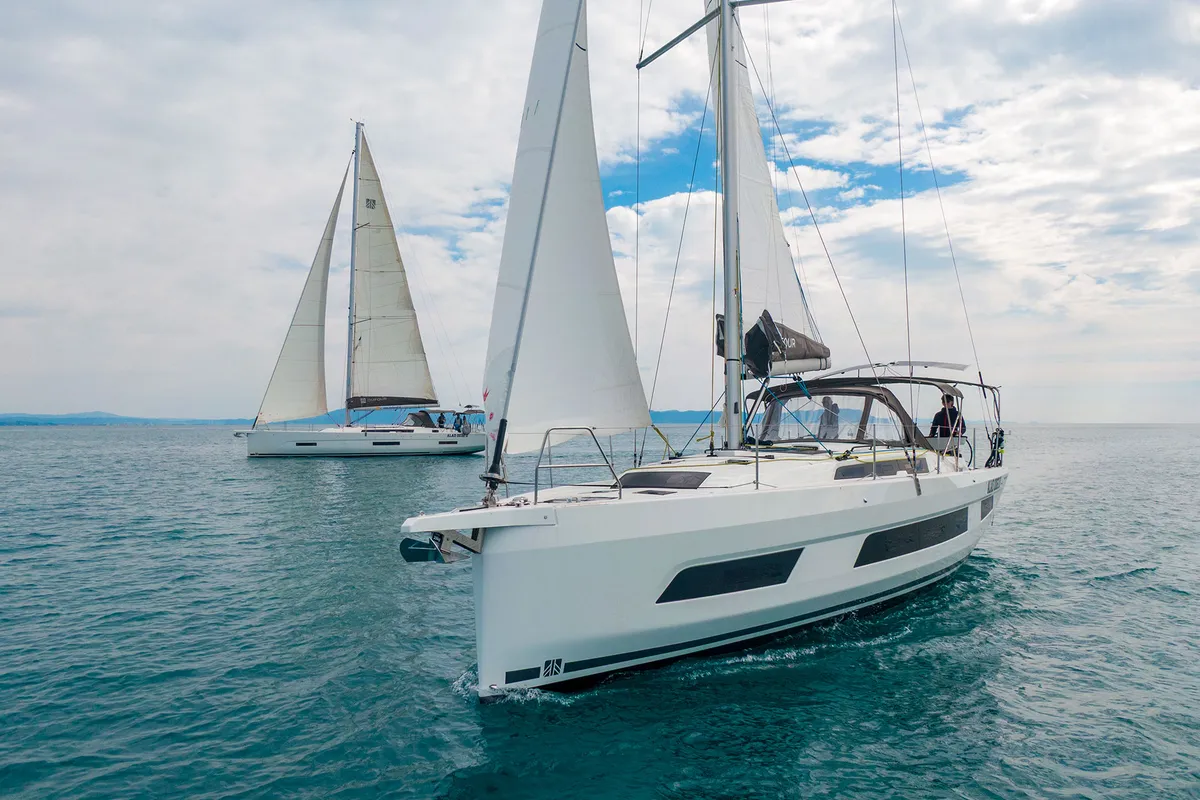 Tamata, a Dufour 41 sailboat at Piombino, Italy