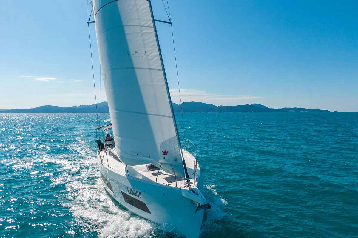 Tamata, a Dufour 41 sailboat at Piombino, Italy
