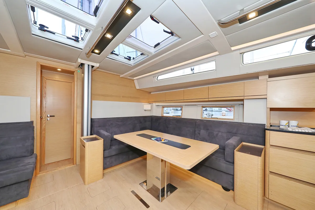 Salon of Moje, a Hanse Yachts Hanse 548 sailboat at Grad Trogir, Croatia