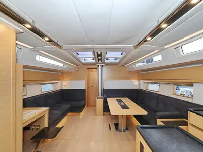 Salon of Moje, a Hanse Yachts Hanse 548 sailboat at Grad Trogir, Croatia