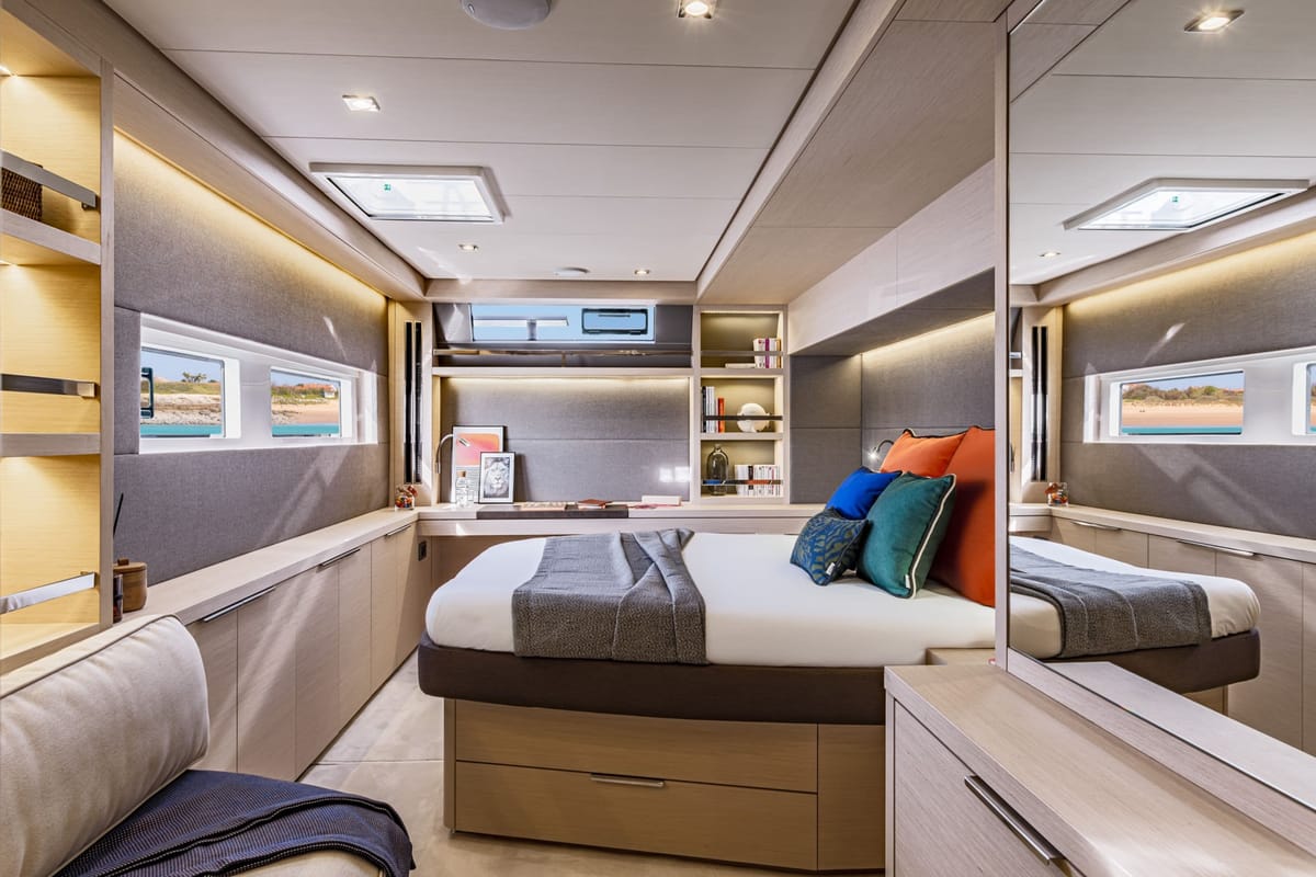 Cabin on Adriatic Pearl, a Lagoon 55 catamaran at Grad Kaštela, Croatia