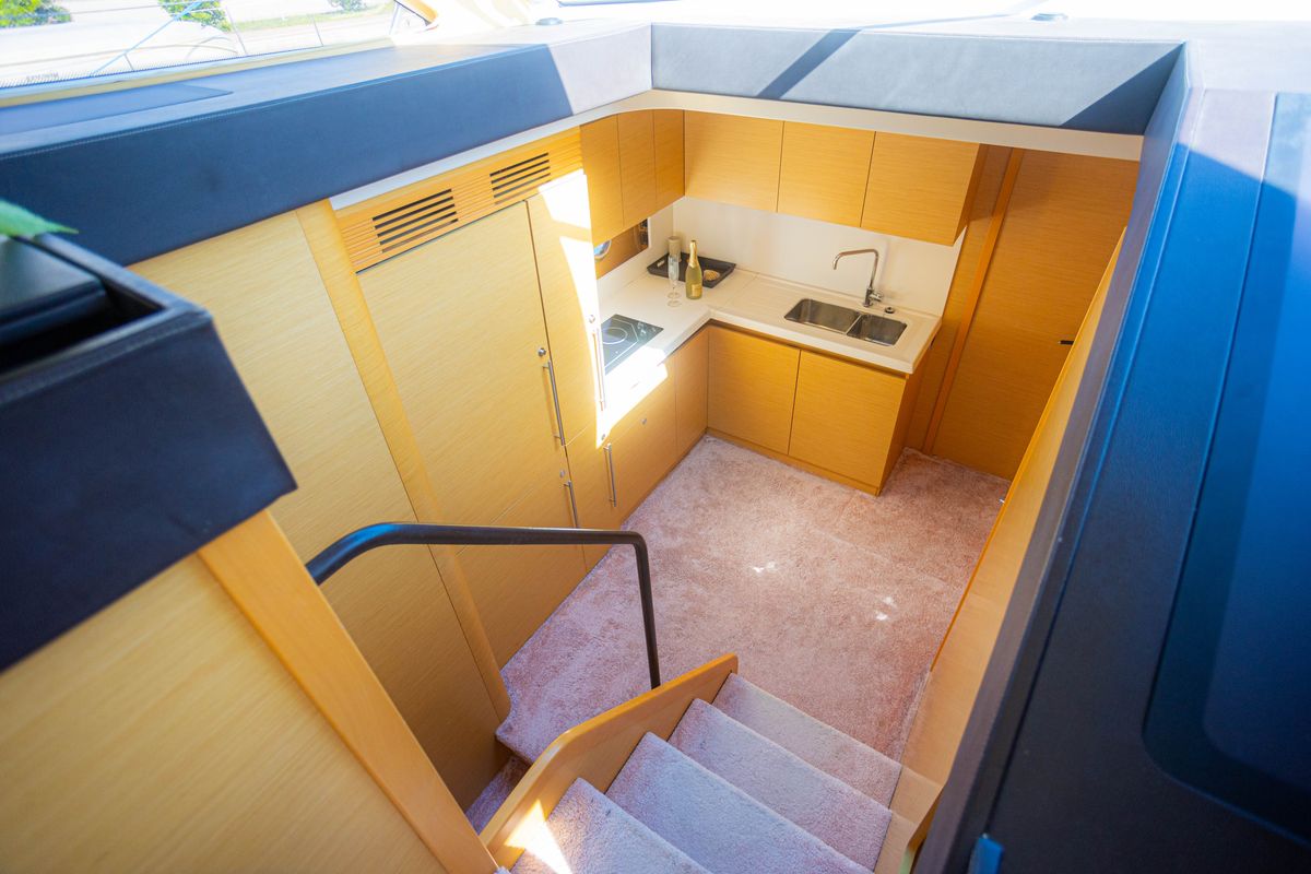 Galley of Lamona, a Beneteau Monte Carlo 47 Fly yacht at Općina Sukošan, Croatia
