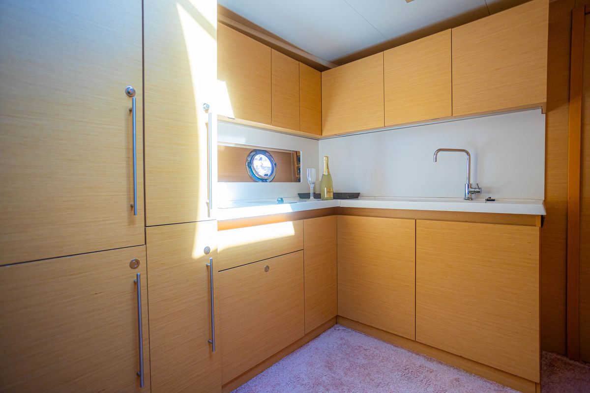 Galley of Lamona, a Beneteau Monte Carlo 47 Fly yacht at Općina Sukošan, Croatia