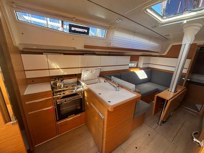 Galley of Bella Mia, a Elan E4 sailboat at Grad Pula, Croatia