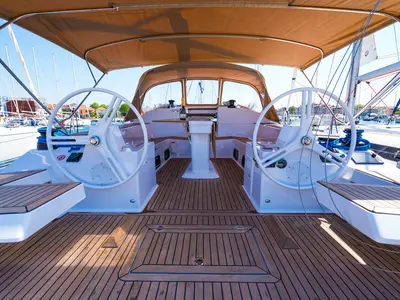 Sasha, a Elan Impression 50 sailboat at Grad Biograd na Moru, Croatia