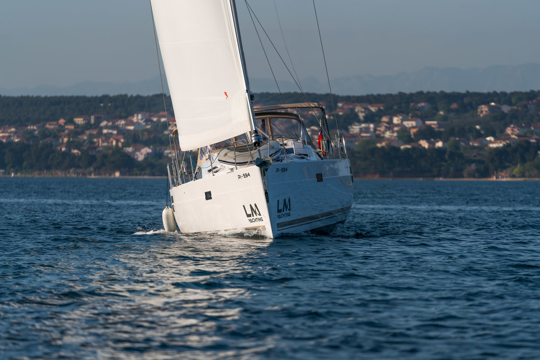 Sasha, a Elan Impression 50 sailboat at Grad Biograd na Moru, Croatia