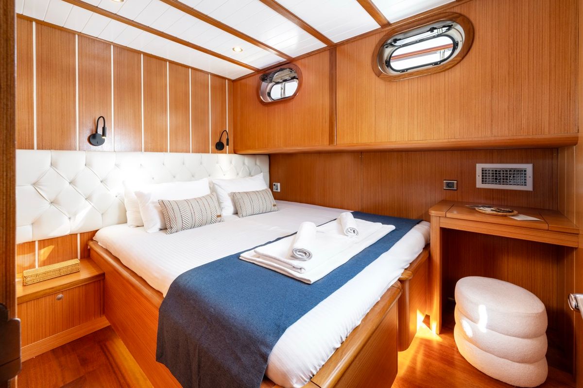 Cabin on Gozdem The One, a Gulet Custom built 183 yacht at Bodrum, Turkey