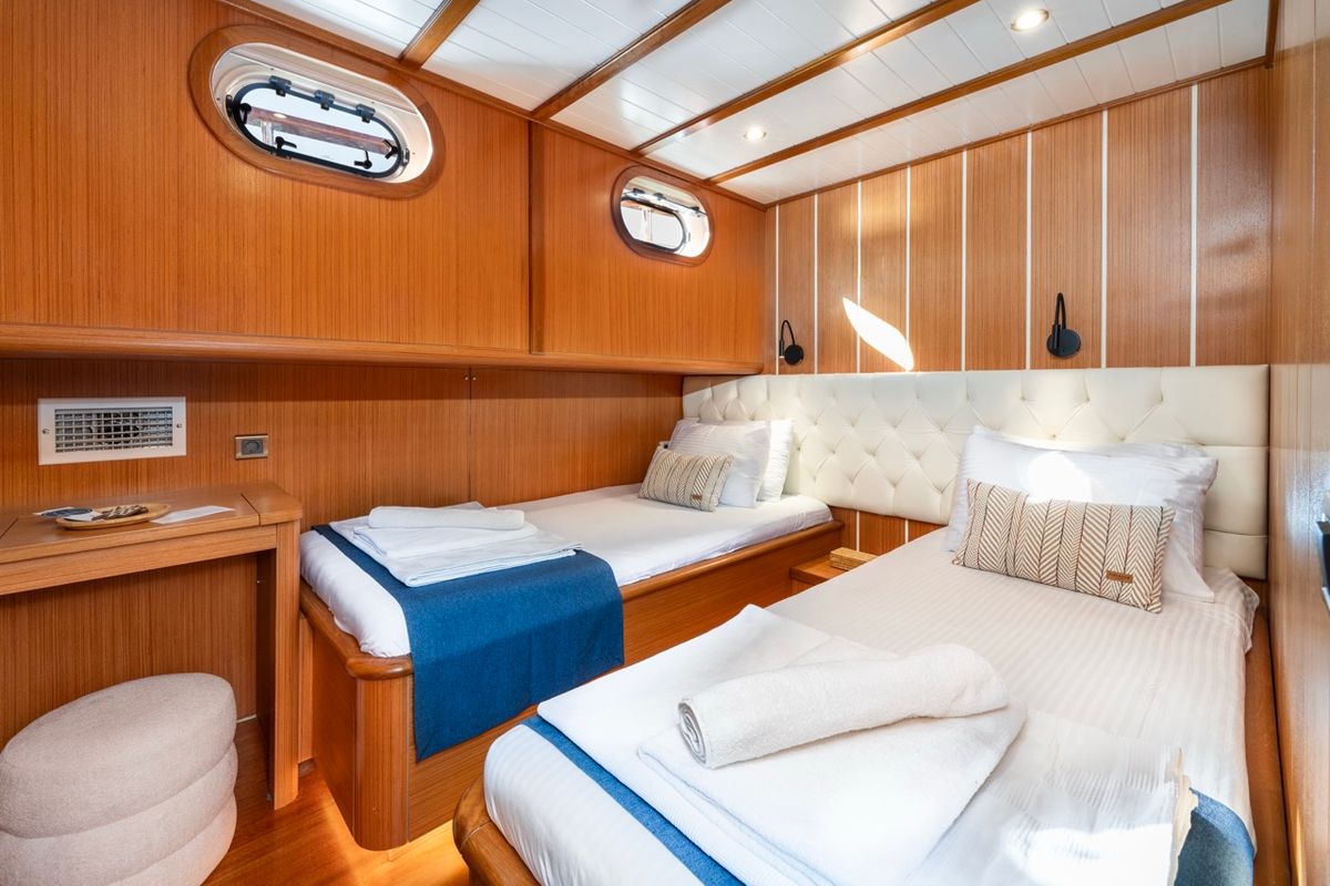 Cabin on Gozdem The One, a Gulet Custom built 183 yacht at Bodrum, Turkey