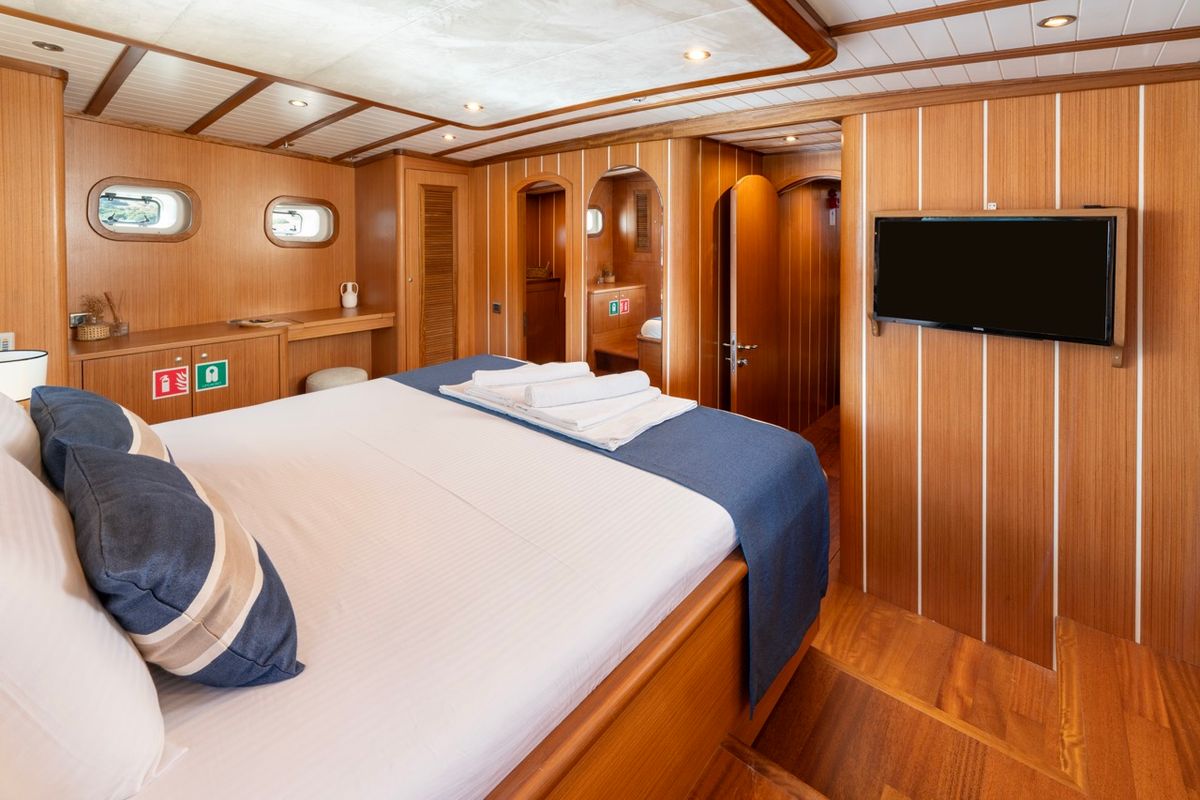 Cabin on Gozdem The One, a Gulet Custom built 183 yacht at Bodrum, Turkey