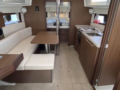 Salon of Maja, a Beneteau Oceanis 38.1 sailboat at Grad Pula, Croatia