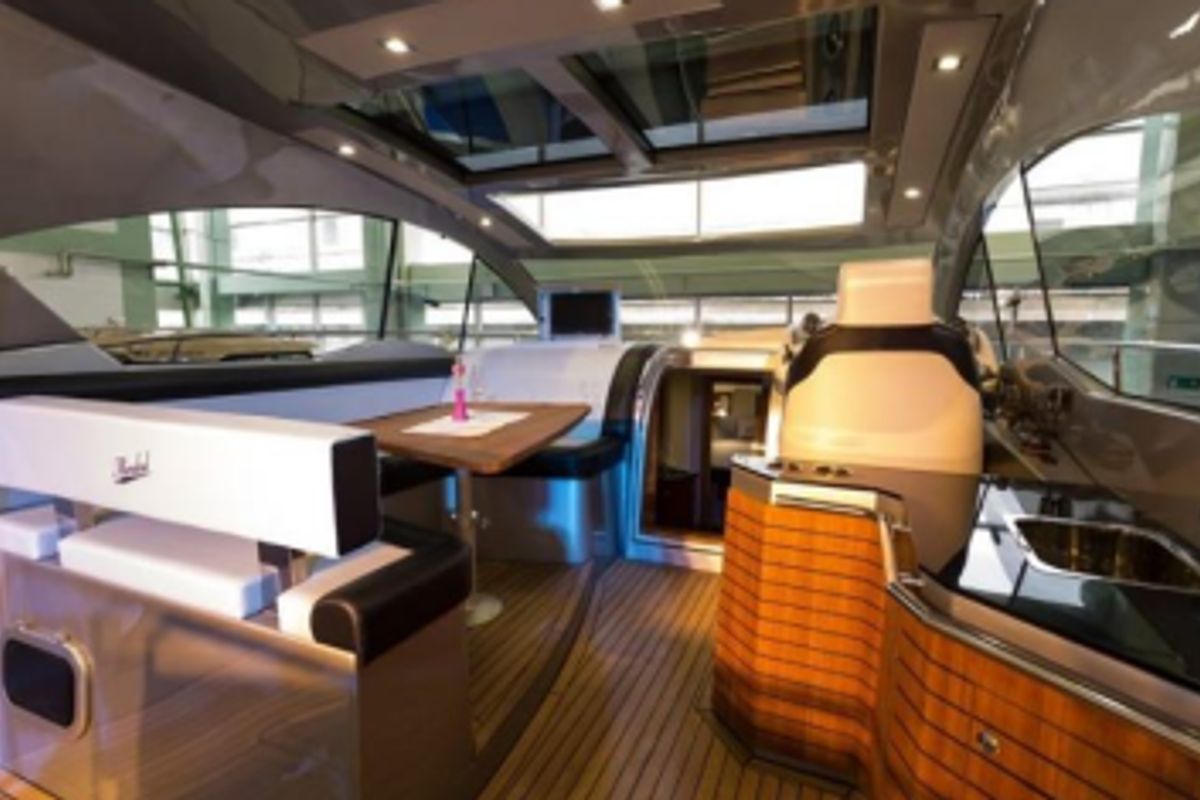 Salon of Marta VI, a Grginić jahte Mirakul 40 yacht at Split, Croatia