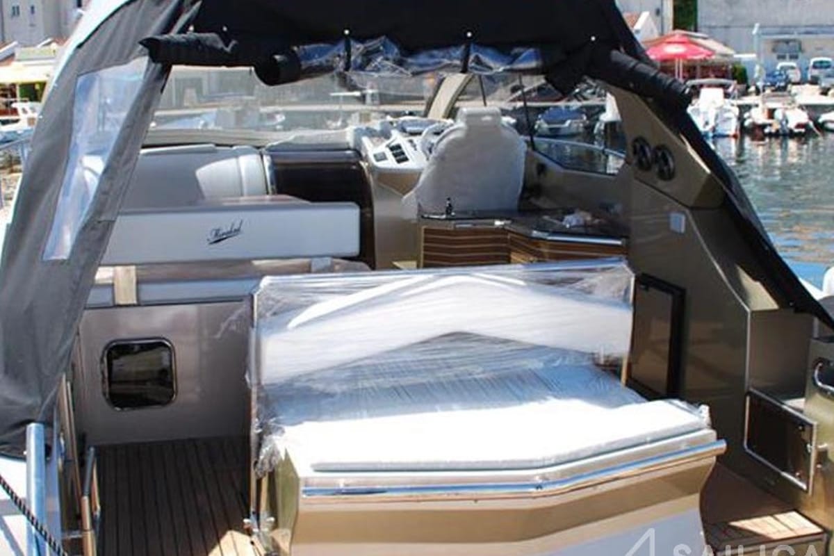 Deck of Marta VI, a Grginić jahte Mirakul 40 yacht at Split, Croatia