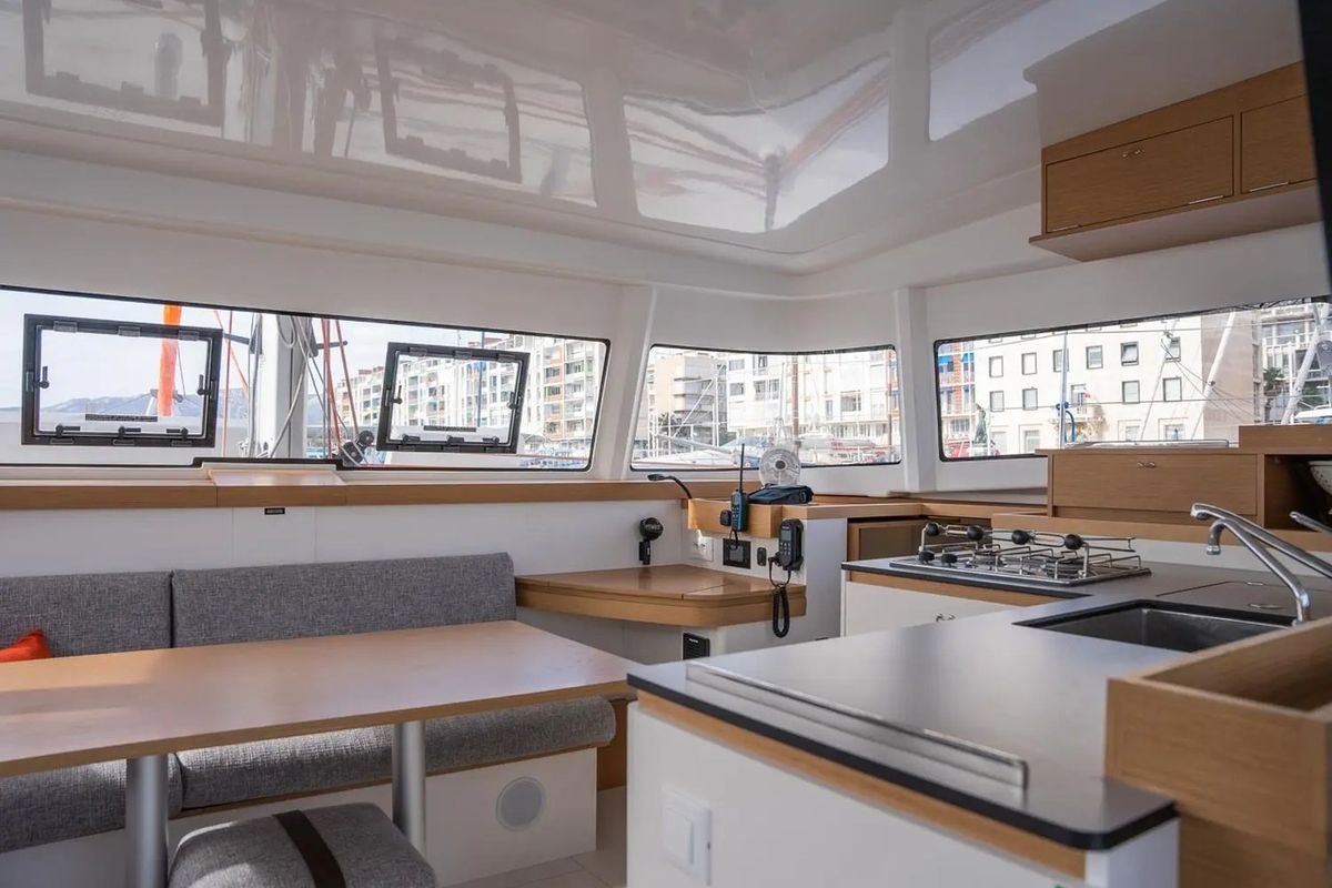 Galley of Adva, a Excess 11 catamaran at Toulon, France