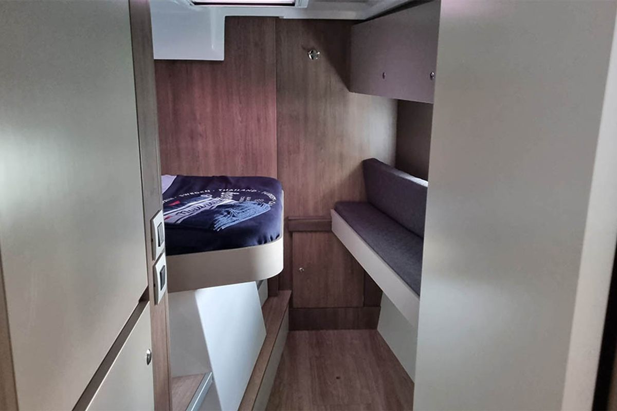 Cabin on Wanderer, a Bali Catspace catamaran at Road Town, British Virgin Islands
