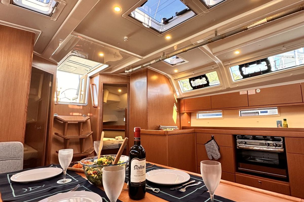 Leisure, a Bavaria Cruiser 46 sailboat at Marmaris, Turkey