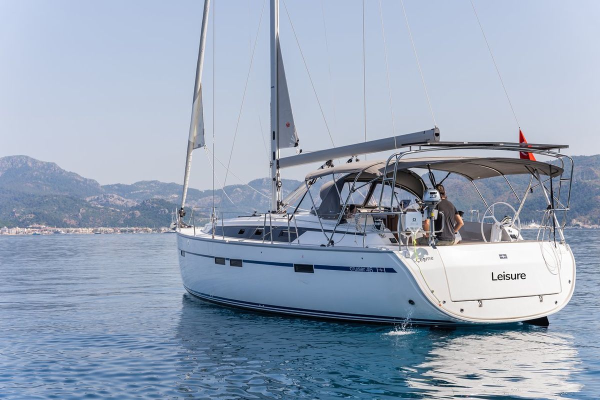 Leisure, a Bavaria Cruiser 46 sailboat at Marmaris, Turkey