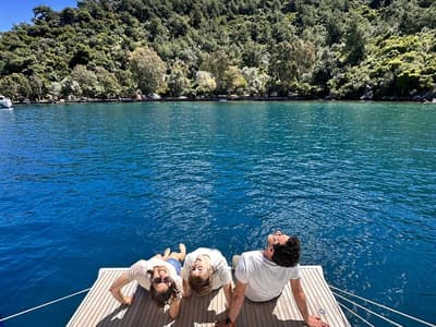 Leisure, a Bavaria Cruiser 46 sailboat at Marmaris, Turkey