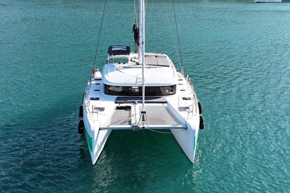 Mizu, a Lagoon 40 catamaran at Fethiye, Turkey