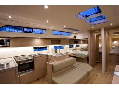 Galley of MYRDIA, a Beneteau Oceanis 51.1 sailboat at Athens, Greece