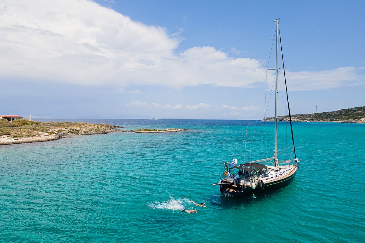 Exterior view of Sofia Star 1, a Ocean Star 51.2 sailboat at Marina Delta Kallithea, Greece