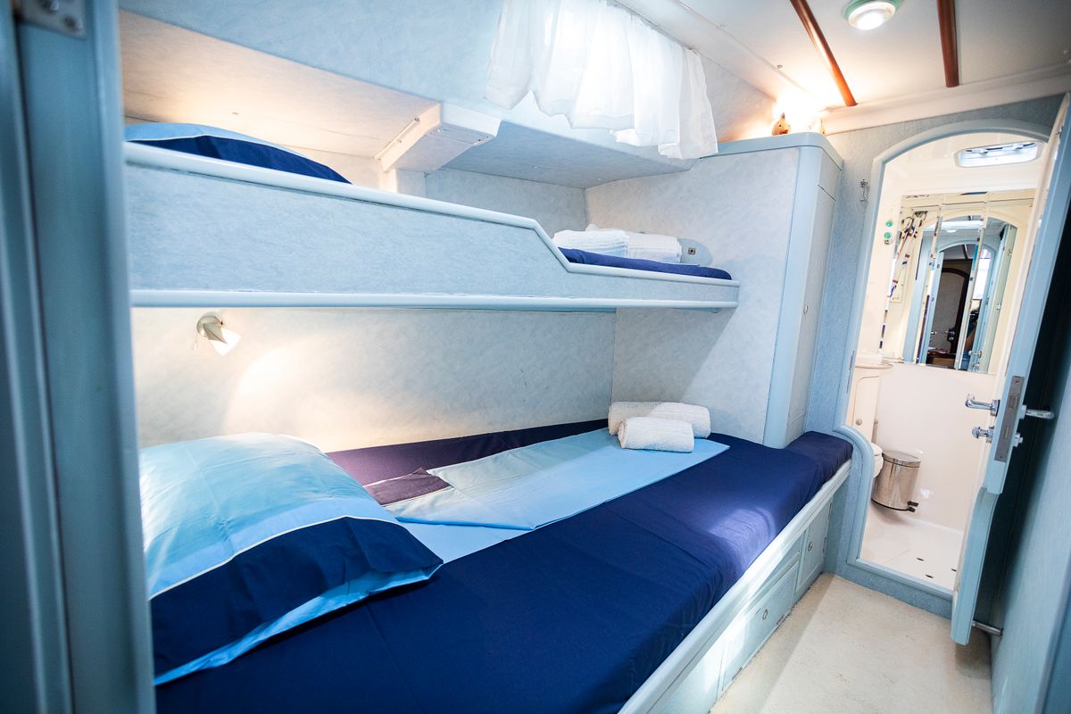 Cabin on Sofia Star 1, a Ocean Star 51.2 sailboat at Marina Delta Kallithea, Greece