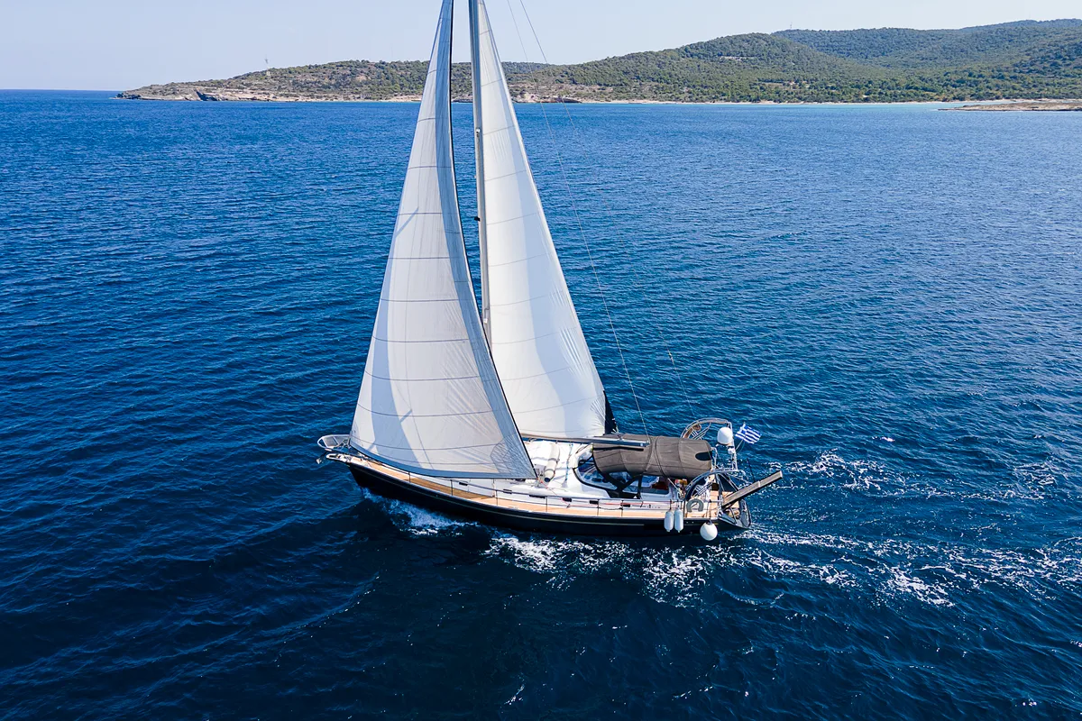Exterior view of Sofia Star 1, a Ocean Star 51.2 sailboat at Marina Delta Kallithea, Greece