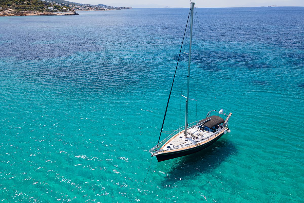 Exterior view of Sofia Star 1, a Ocean Star 51.2 sailboat at Marina Delta Kallithea, Greece