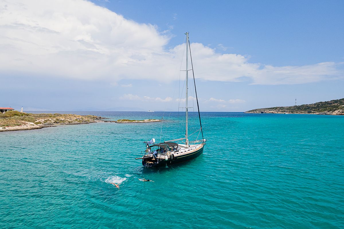 Exterior view of Sofia Star 1, a Ocean Star 51.2 sailboat at Marina Delta Kallithea, Greece