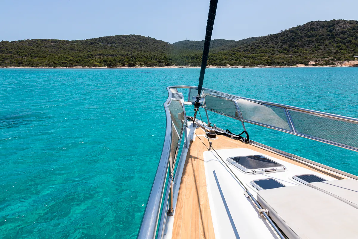 Deck of Sofia Star 1, a Ocean Star 51.2 sailboat at Marina Delta Kallithea, Greece