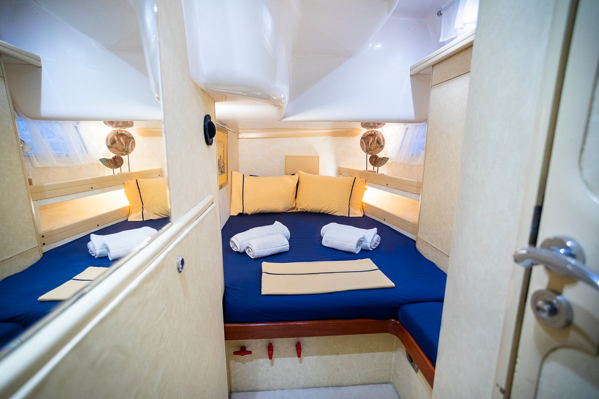 Cabin on Sofia Star 1, a Ocean Star 51.2 sailboat at Marina Delta Kallithea, Greece