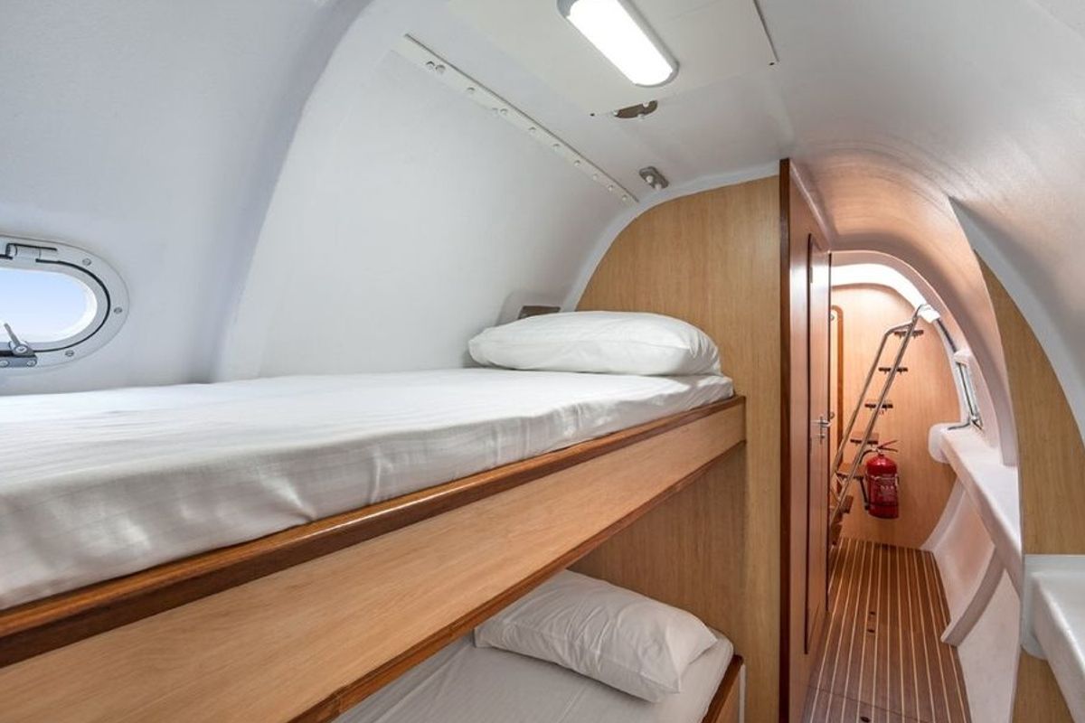 Cabin on Poe Nui, a Gulet Ocean Voyager 53 catamaran at Papeete, France