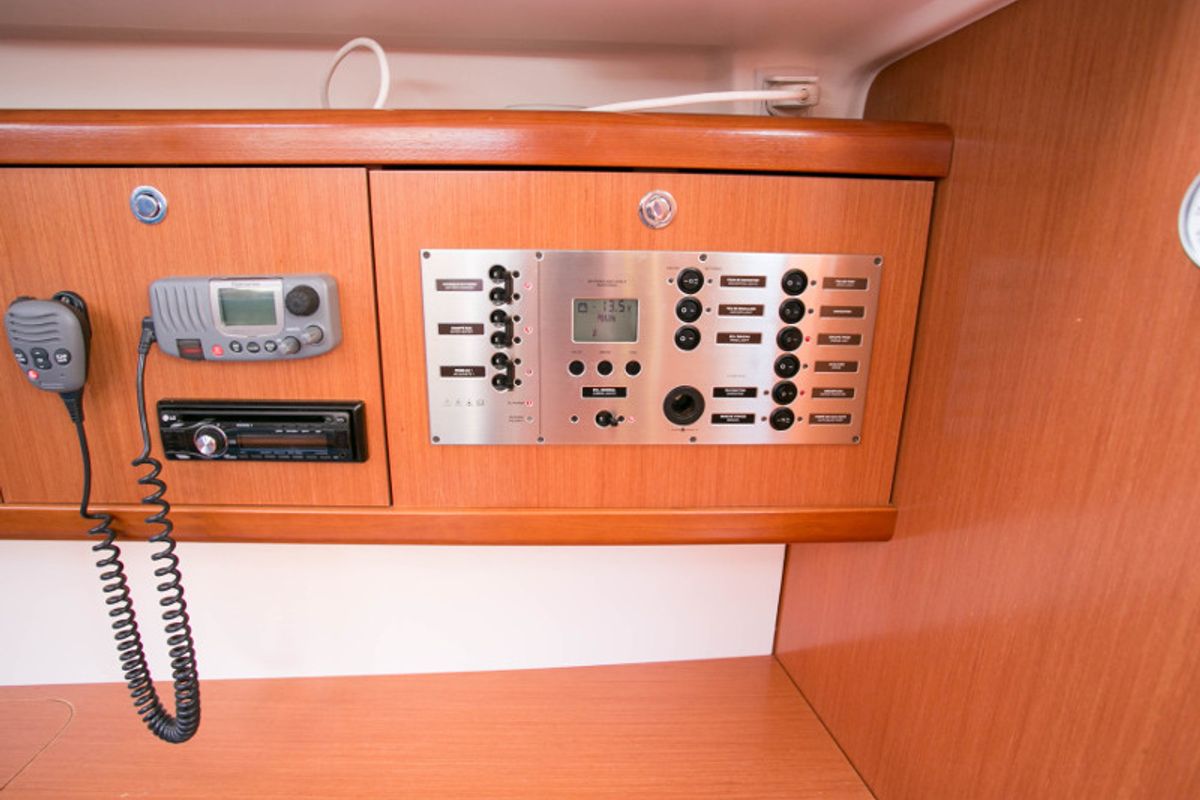 Orsa Maggiore, a Beneteau Oceanis 43 sailboat at Piombino, Italy