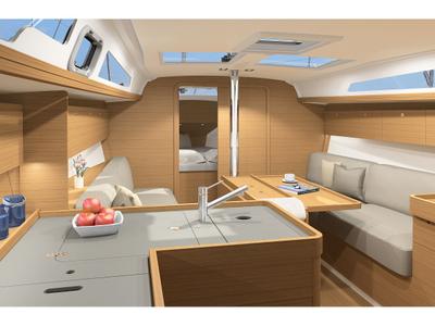 Galley of Lily, a Dufour 360 Grand Large sailboat at Općina Sukošan, Croatia