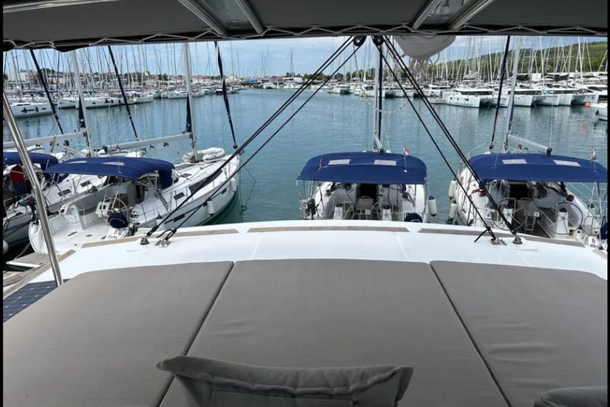 Head on Arcturus, a Bali 5.4 catamaran at Seychelles, Eden Island Marina, Seychelles