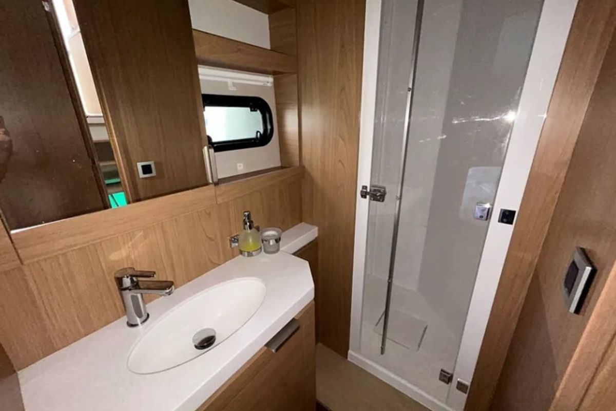 Head on Arcturus, a Bali 5.4 catamaran at Seychelles, Eden Island Marina, Seychelles